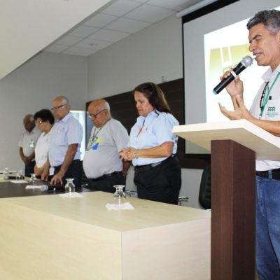 Elias Caetano, vice da AAPI e Coordenador da SEMAP. Oração na abertura